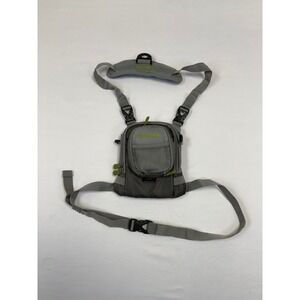 Allen Bear Creek Micro Fly Fishing Chest Pack Grey Fits up to 2 Tackle/Fly Boxes